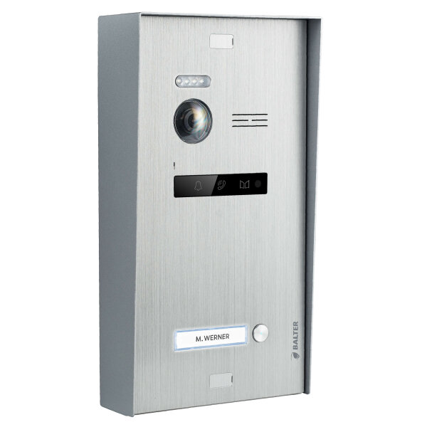Aufputz-Montagebox für BALTER EVO Unterputz Türstationen, Silber