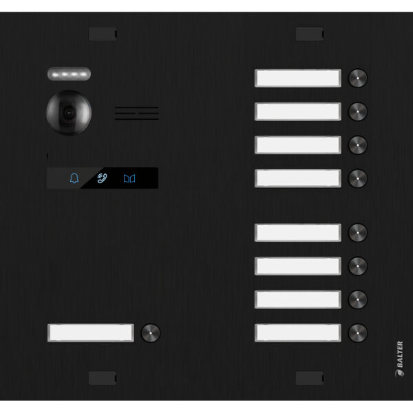 EVO Erweiterung EVO Türstationen, 8-Klingel, schwarz